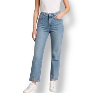 Hollister Ultra High Rise Dad Jeans Slit Hem Vintage Stretch Womens Size 5R